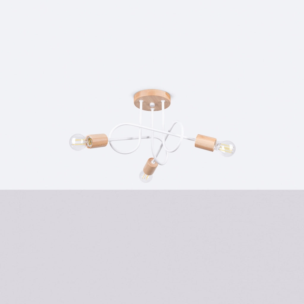 Lampadario EMBER 3 bianco