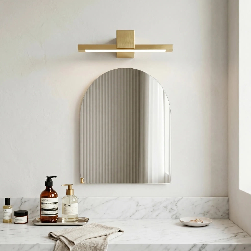 Applique Da Bagno Led Swe043-1w 40cm Gold Brush