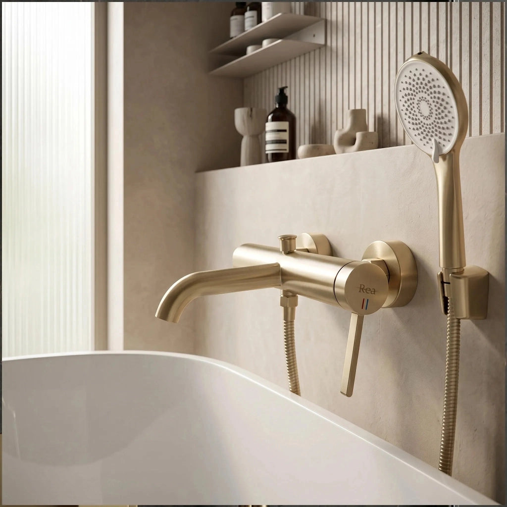 Doccia A Mano Rea Js-020 Brush Gold