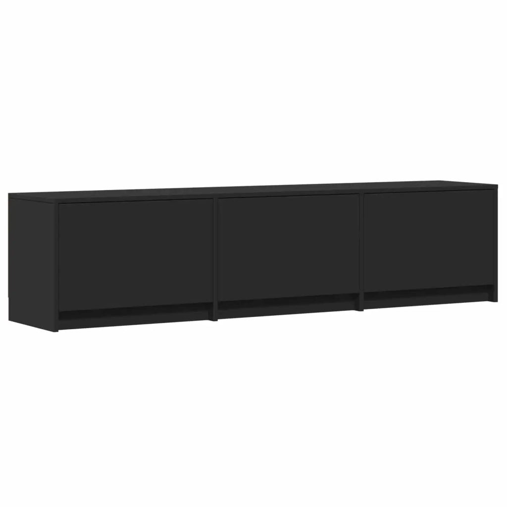 Mobile TV con LED Nero 165 x 34 x 40 cm Legno ingegnerizzato 3418717