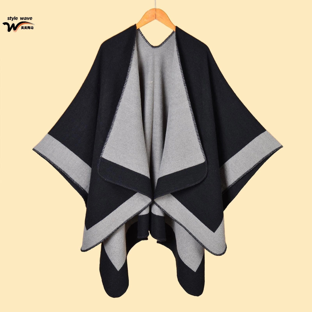 Mantella classica reversibile a tinta unita.