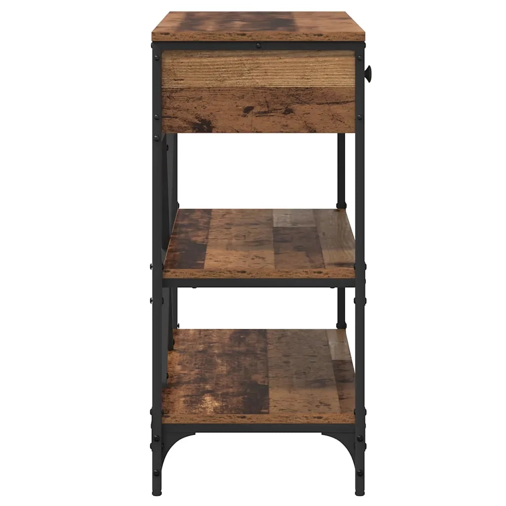 Tavolo consolle con cassetto Marrone 100 x 34,5 x 75 cm legno 871304