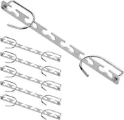 6 Hanger per spazio ridotto in metallo - Multifunzionale hanger per abiti - Hanger 6 in 1 per abiti - Ideale anche per hanger per gonne o pantaloni - Organizzatore per armadi