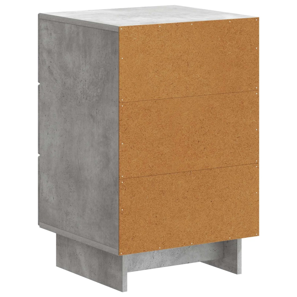 Armadio da Notte con cassetto Grigio Cemento 43 x 41 x 66,5 cm 893868