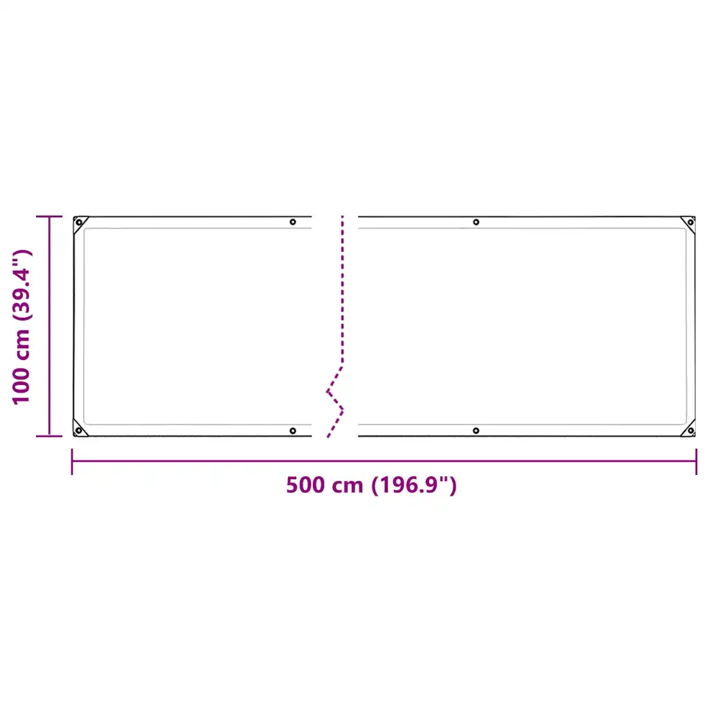 Copertura per Piante con Occhielli 1x5 m in PVC CFW5780553