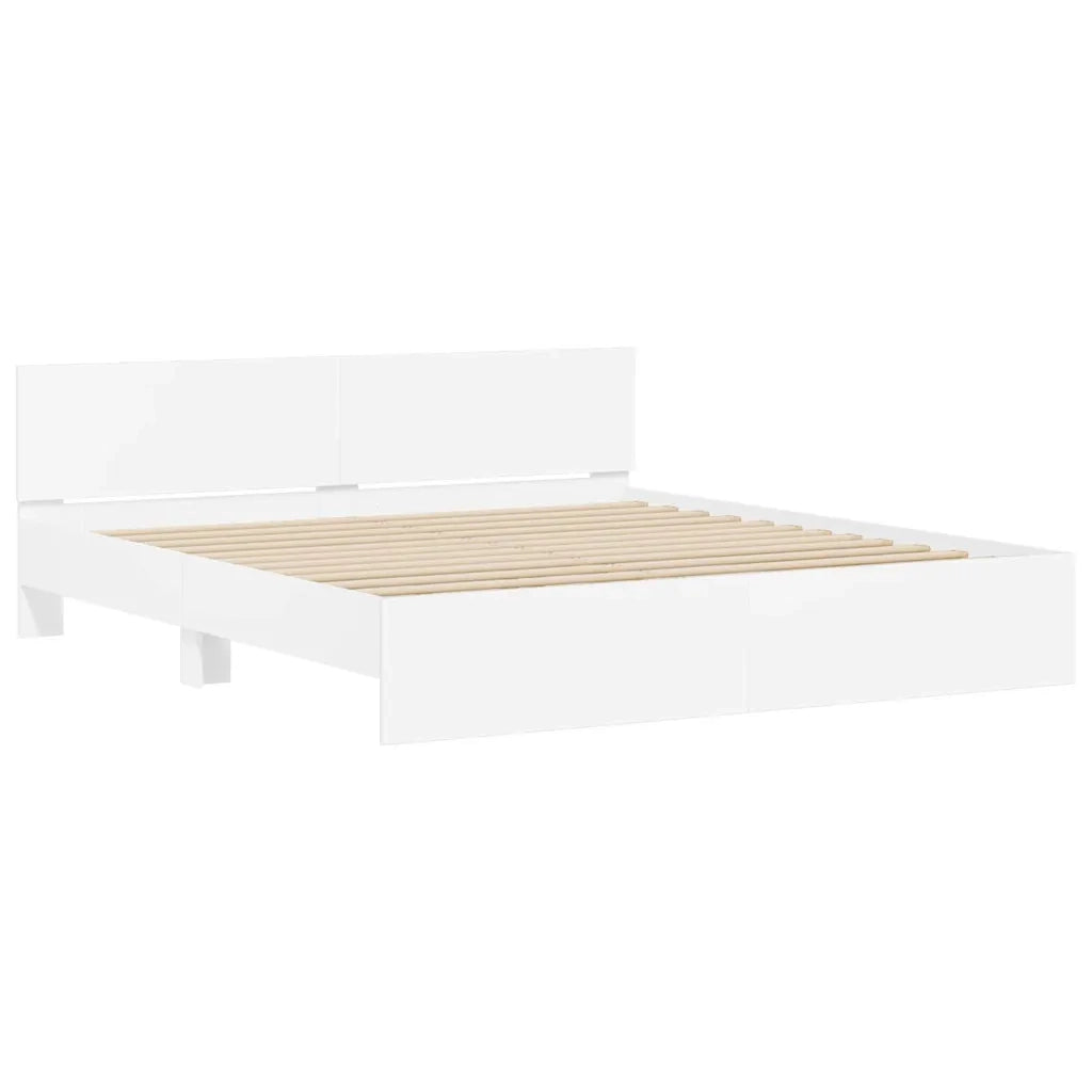 Struttura del letto Bianco 137 x 190 cm Legno multistrato 3402863