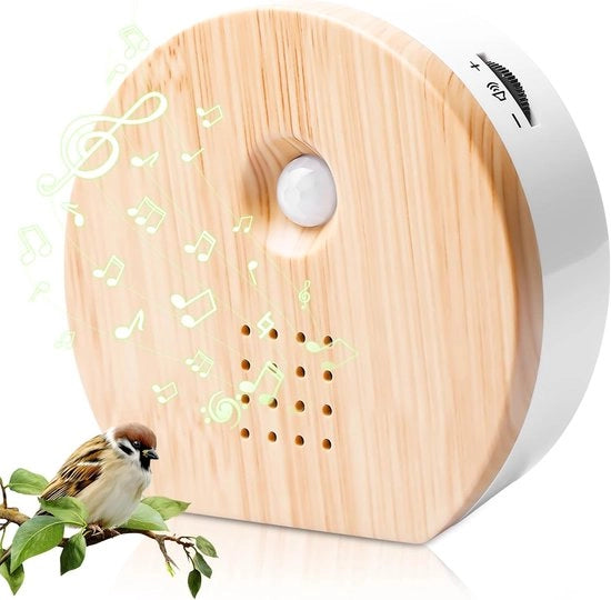 Casa degli uccelli con suono - Casa degli uccelli - Decorazione per uccelli - Giardino - Balcone - Suoni naturali - Regalo per amanti degli animali
