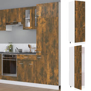 Armadio per Frigo “Lyon” Rovere Fumo 60x57x207 cm
