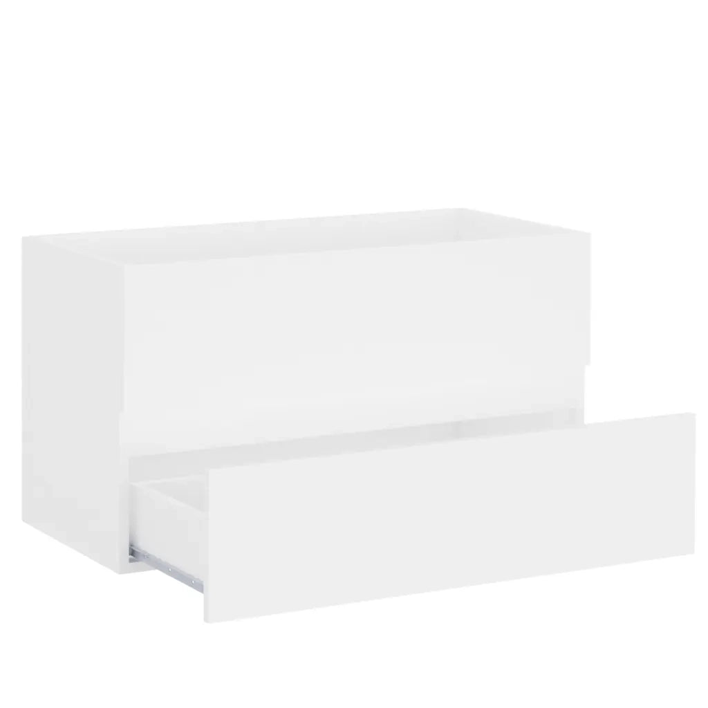 Mobile con Lavabo Integrato Bianco in Legno Multistrato 3071549