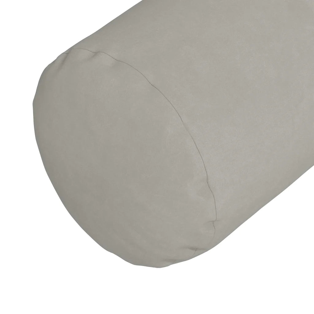Cuscini a rullo 2 pcs Grigio chiaro Ø 25 x 70 cm