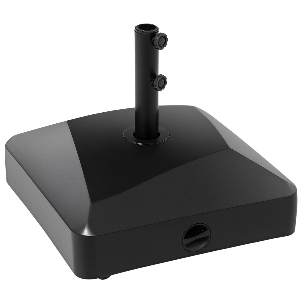 Base per ombrellone quadrata con ruote ¨C zephmum ¨C 54,5x54,5x46,5 cm nero