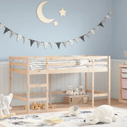 Letto Soppalco con Scala Bambini 90x190 cm Legno Massello Pino 835901