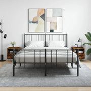 Comodini 2 pz-Set di 2 Tavolino da notte Rovere Fumo 40x35x47,5 cm in Legno Multistrato 438952