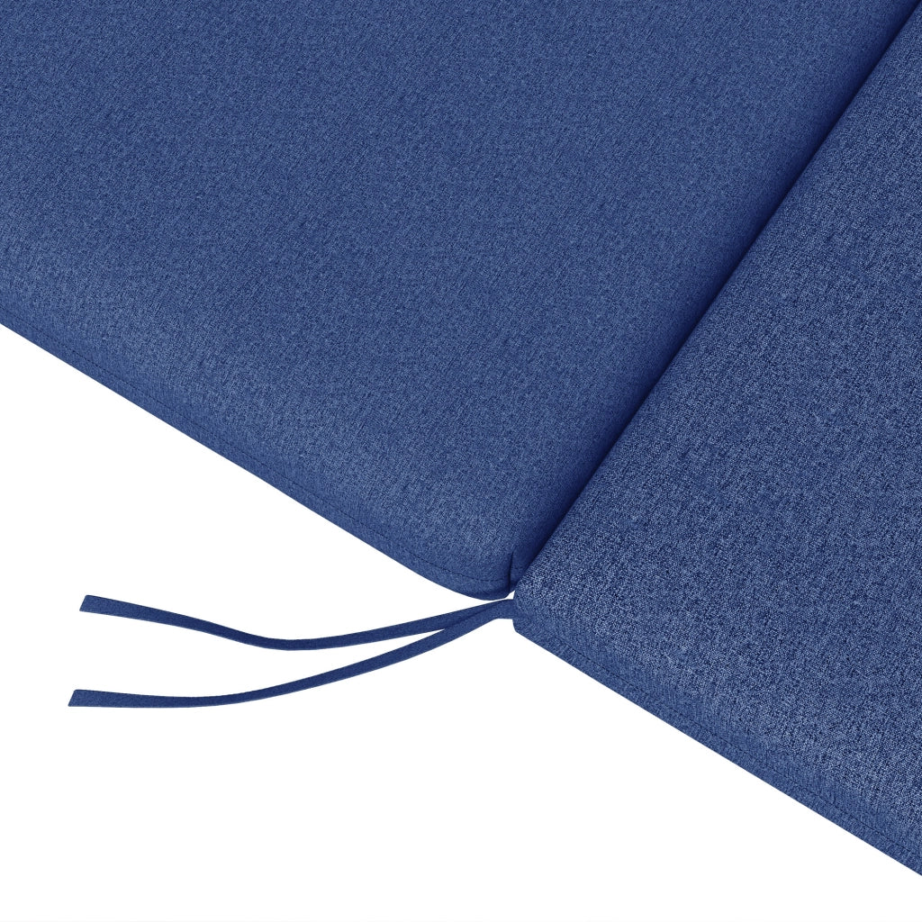 Cuscini per Chaise Longue ¨C zephmum ¨C 2 Pezzi, Blu, con Sangle