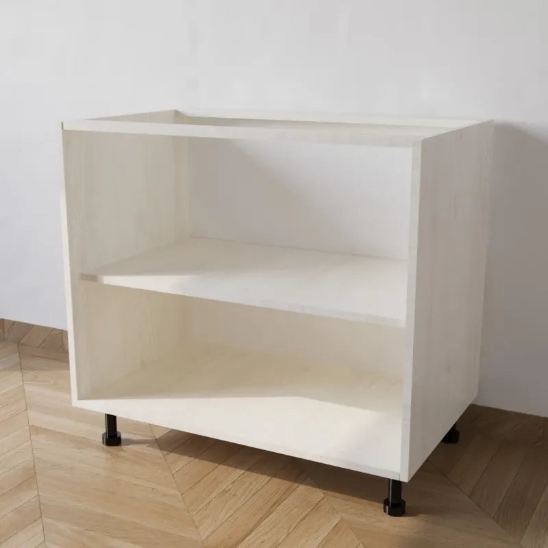 Mobile Base 90 Compreso Di Ante. H 72 Cm L 90 Cm P 55.5 Cm. Spedizione In Kit Larice Bianco