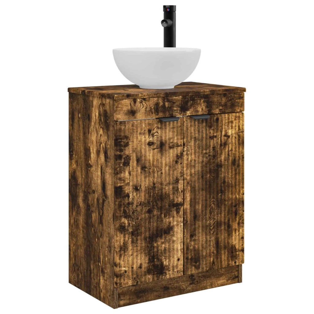 Mobile da bagno con lavabo Rovere Fumo 54 x 35 x 83 cm