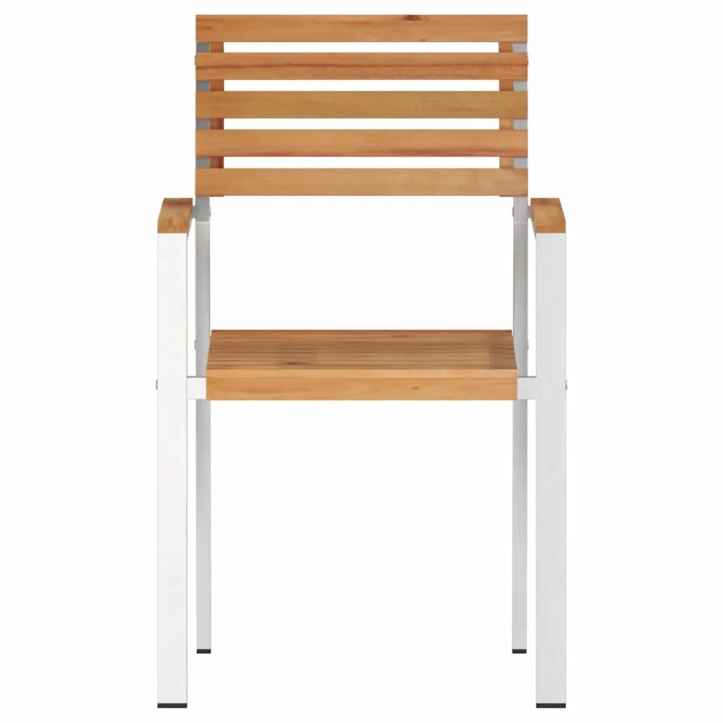 Sedia da Giardino 4 pcs Olio Naturale Legno di teak solido 42006200