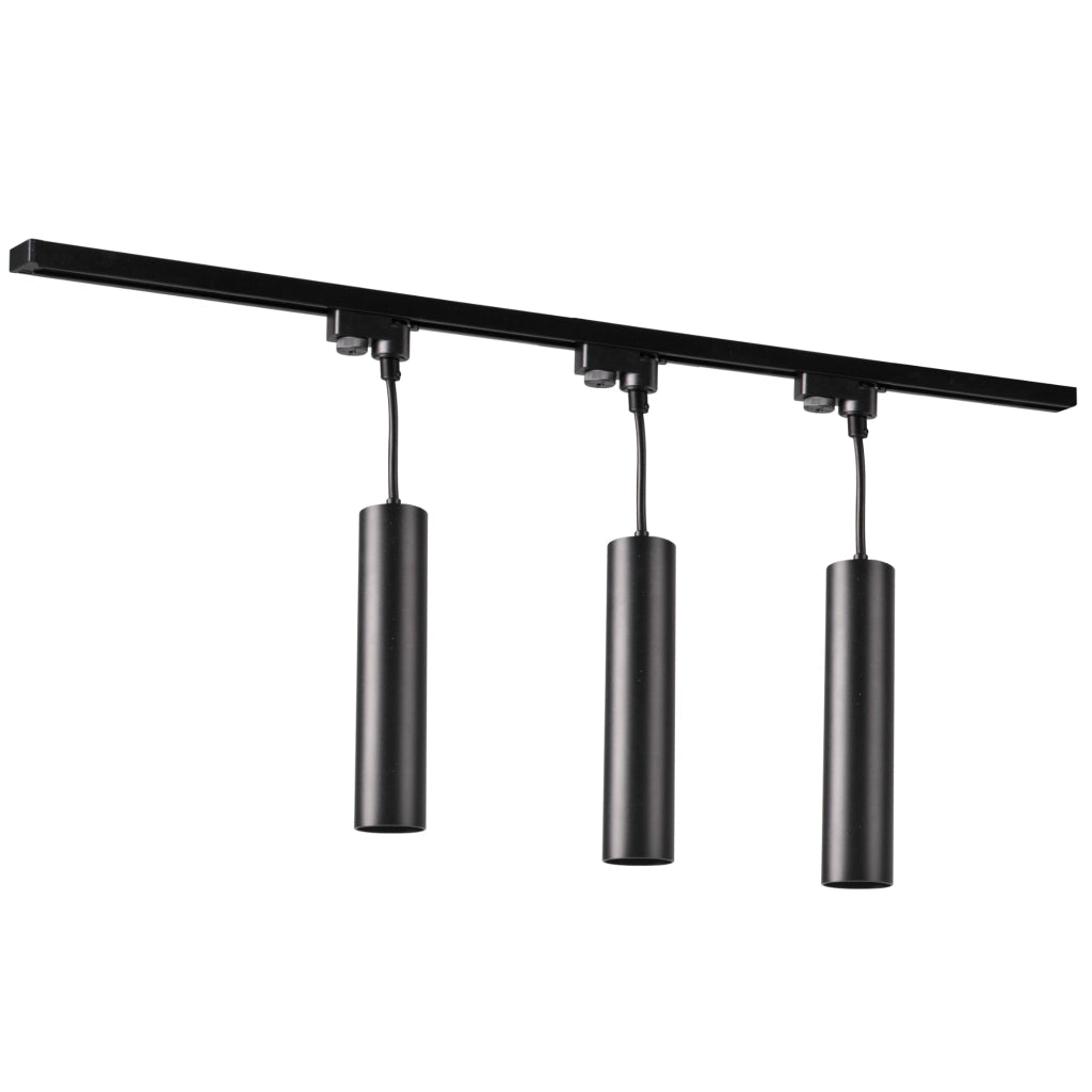Kit binario Polux Maribel nero/oro 3xGU10 1m pendenti