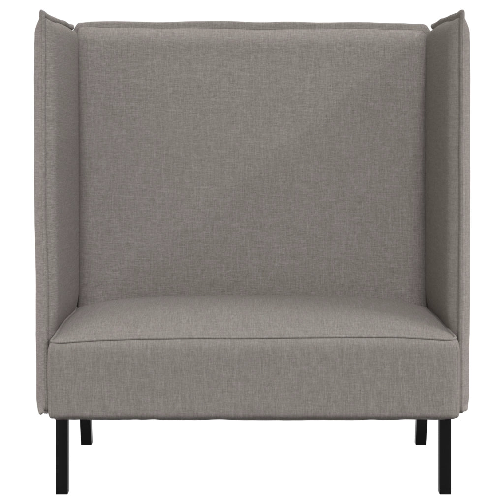 Divano Alto Schienale Tortora 109x56x121 cm Tessuto