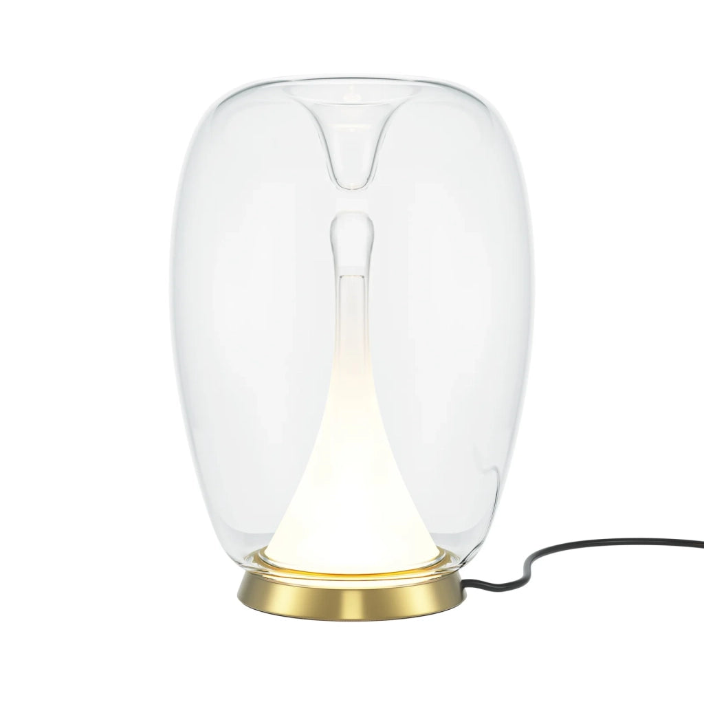 Maytoni lampada da tavolo moderna Splash 1 luce LED integrato oro metallo vetro