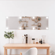 Specchio da Parete con Luci LED 30x100 cm Vetro Rettangolare 3189151