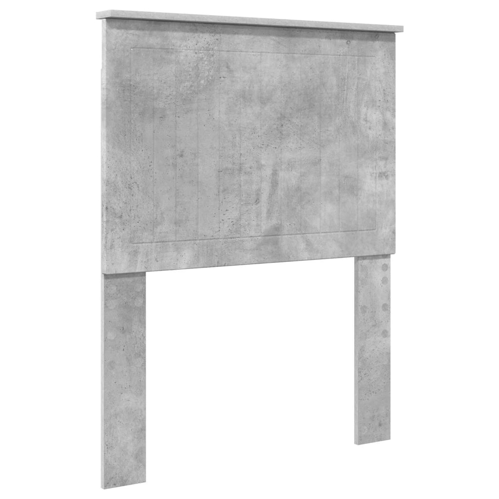 Testiera con testiera Grigio cemento 75 cm Legno multistrato 887828