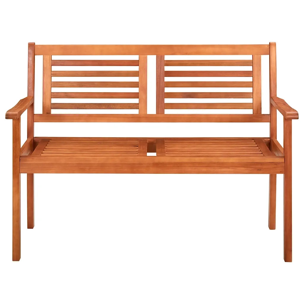 Panchina da Giardino | Panca da Giardino 2 Posti 120 cm Legno Massello di Eucalipto