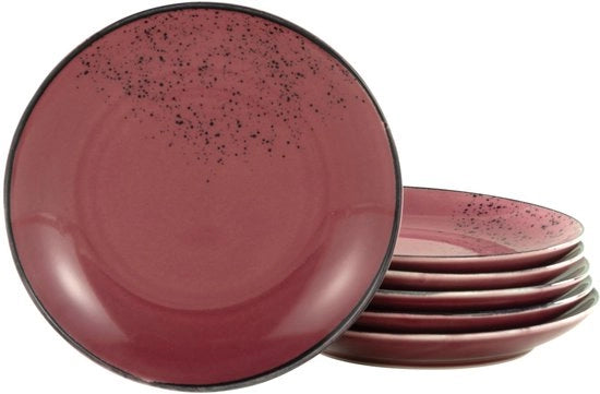 Servizio da Tavola, 21992, Serie Nature Collection, Berry, set da 6 pezzi, piatti da tavola in ceramica, resistente a lavastoviglie e microonde, produzione di alta qualità