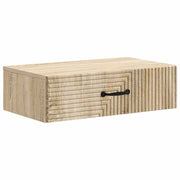 Tavolino da Parete Laterale Rovere Sonoma 59 x 34,5 x 17 cm