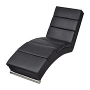 Sedia a Sdraio Nera in Similpelle cod mxl 58599