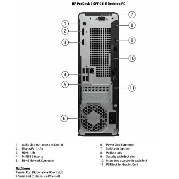 Prodesk 2 g1i sff i3 8/512 w11p 3yw - B70Z1AT#ABZ