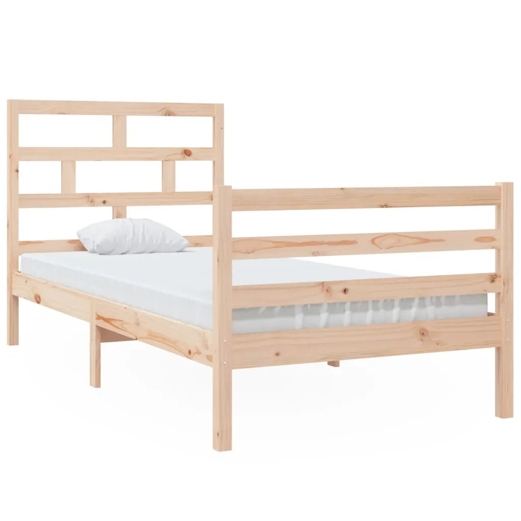Giroletto-Struttura Letto in Legno Massello di Pino 90x200 cm 591882