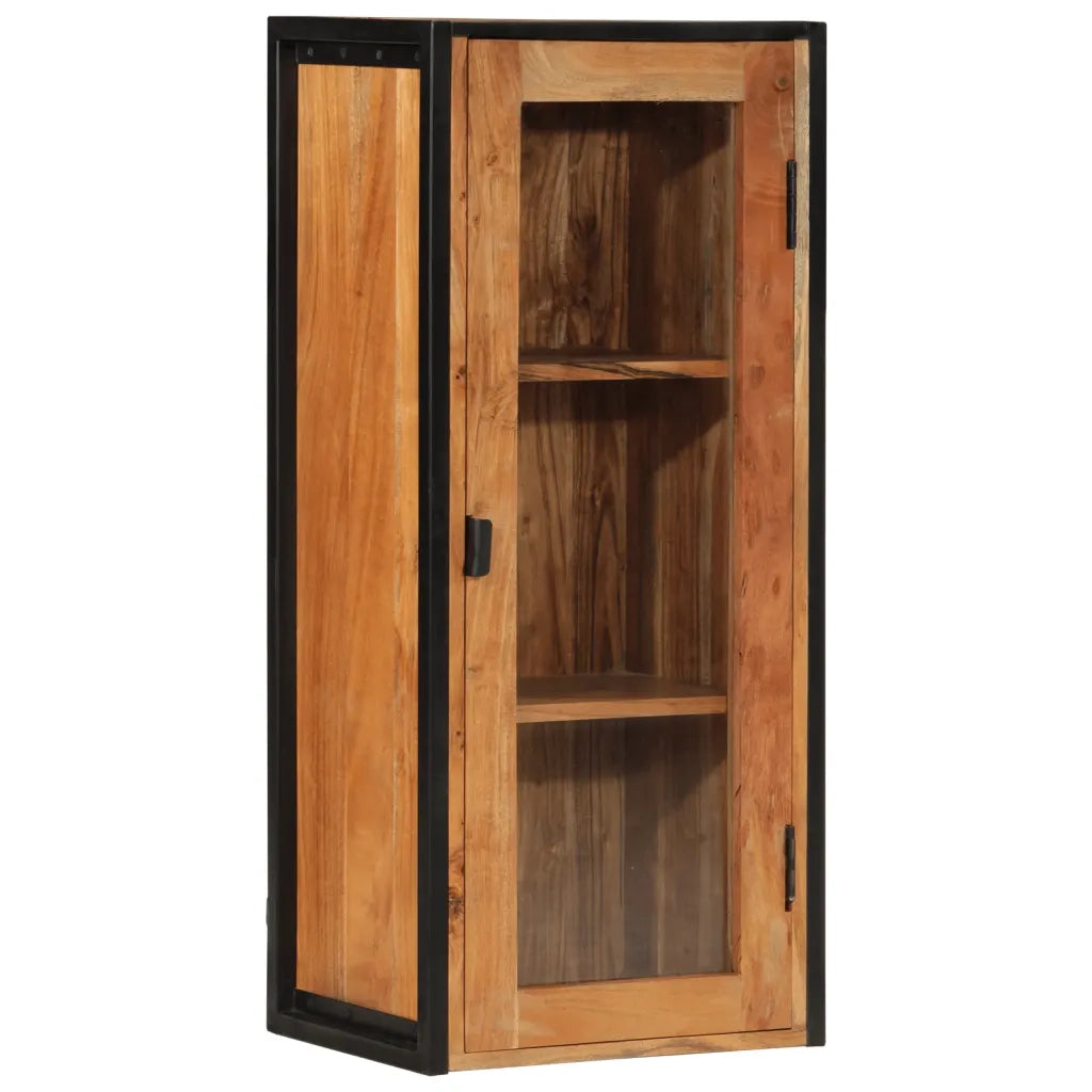 vidaXL Mobile Bagno a Muro 40x30x90 cm Legno Massello Acacia e Ferro