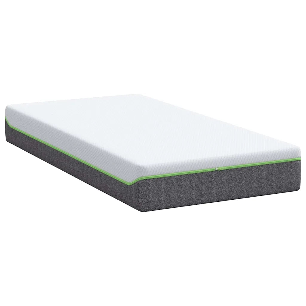 vidaXL Materasso Bianco e Grigio 80 x 160 cm Molle Insacchettate