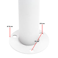 Cassetta postale condominiale autoportante 12 posti, bianco, 2 moduli 945 x 270 x 1500 mm