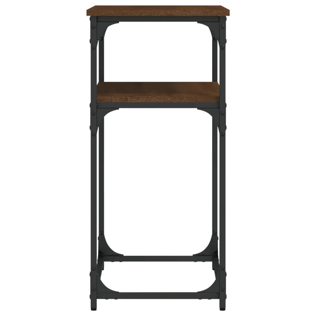 Tavolino Consolle | Tavolo d'Ingresso Rovere Marrone 75x35,5x75cm Legno Multistrato
