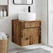 Mobile lavabo da parete Legno antico 49 x 44,5 x 66 cm