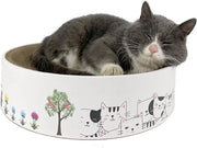 Tavola di Scrapinatura per Gatti - Tavola di Scrapinatura Circolare a Correggiatura con Giocattoli e Mobili per Gatti