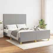 Giroletto senza Materasso Grigio Chiaro 140x190 cm Tessuto