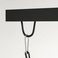 Supporto Sacco Boxe ad Altezza Regolabile con 6 Barre di Rinforzo in Acciaio, 160x145x175-220 cm, Nero