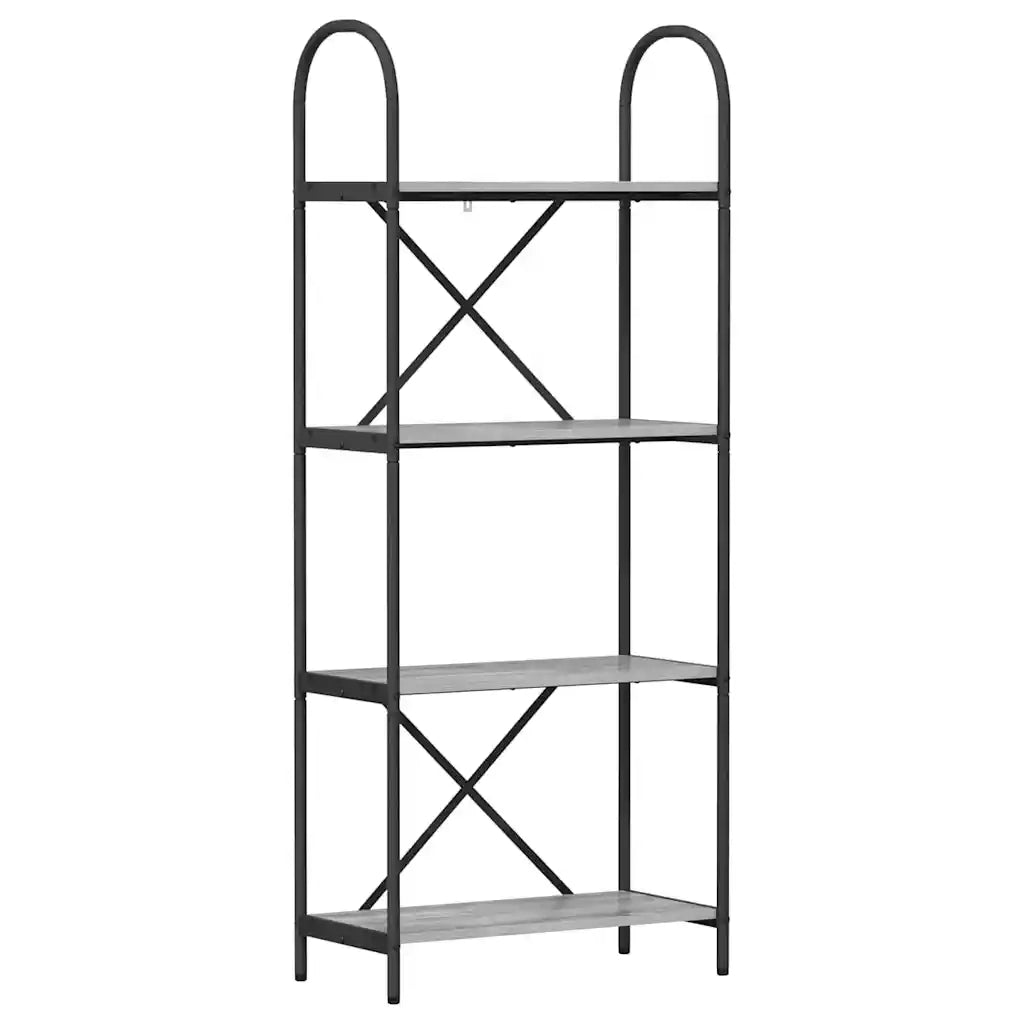 Libreria Grigio Sonoma 60 x 30 x 146 cm Legno multistrato 879914