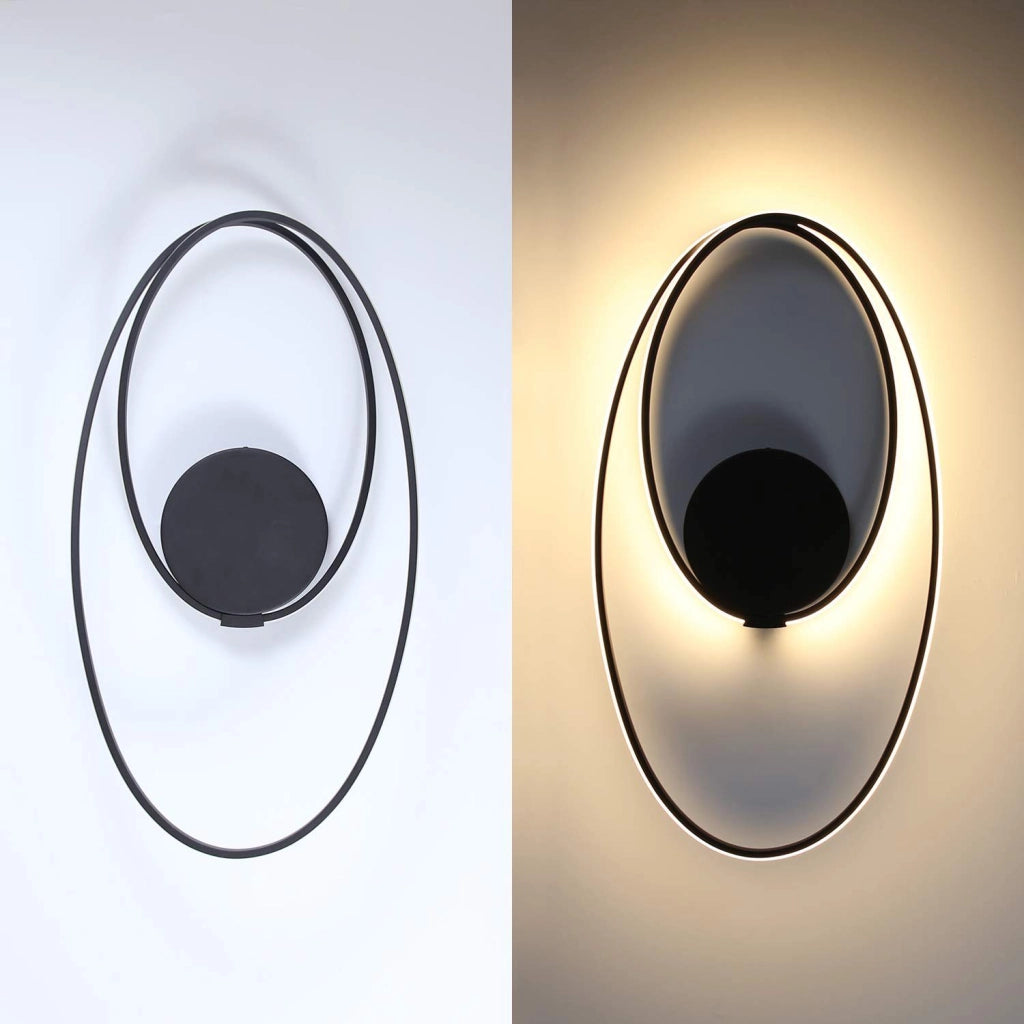 ZMH Lampada da soffitto plafoniera LED moderna ad anello 36W per soggiorno interni