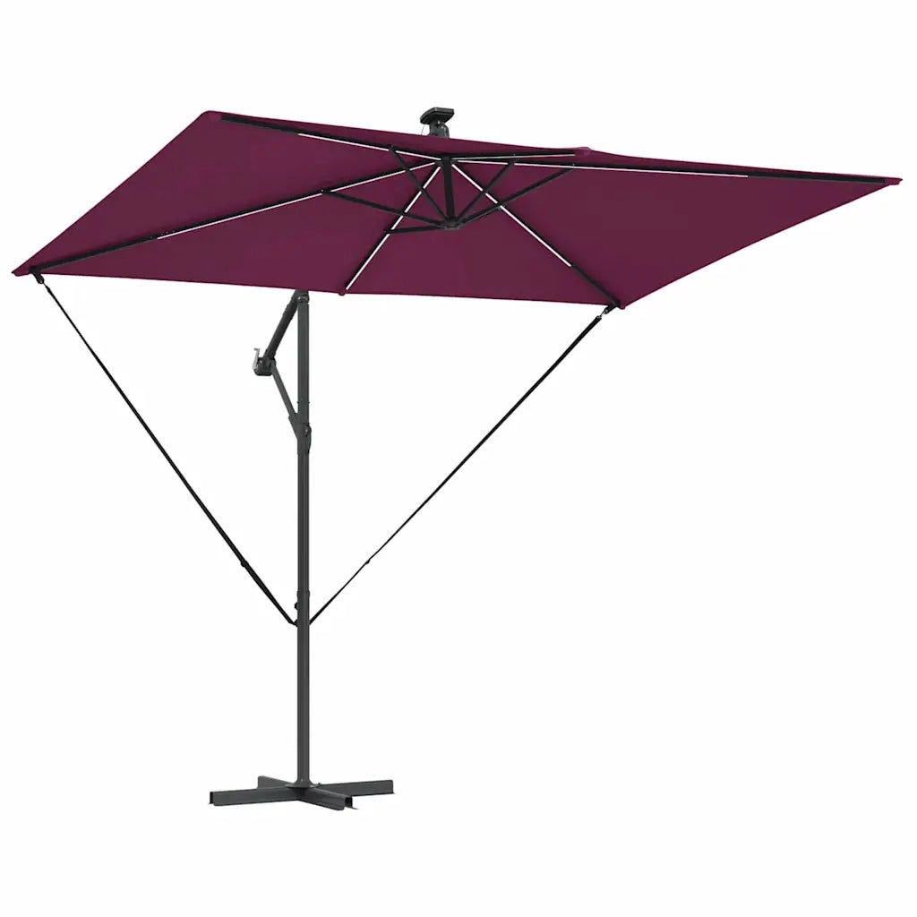 Ombrellone Rosso Bordeaux 294 x 200 x 270 cm 42003397