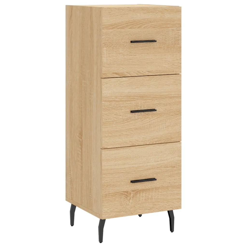 Credenza-Buffet-Armadio da cucina Rovere Sonoma 34,5x34x180 cm in Legno Multistrato 697011