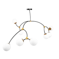 Lampada Da Soffitto Black Mat APP1673-8CP