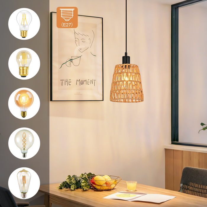 Lampada a sospensione ZMH vintage E27 per sala da pranzo e cucina