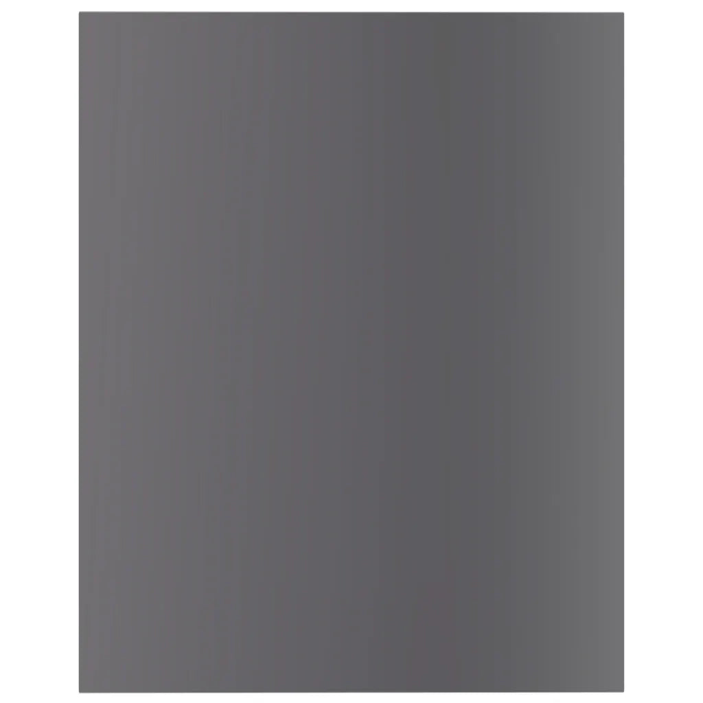 Ripiani per Libreria 8 pz Grigio Lucido 40x50x1,5 cm Truciolato