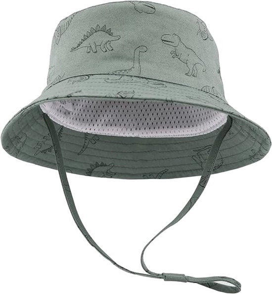 Cappelli da sole per bambini - Cappello di paglia adattabile con protezione UV - Cappello estivo per bambini (52 cm)