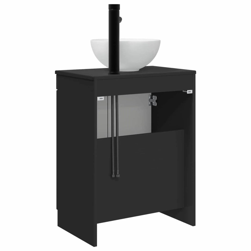 Mobile da bagno con lavabo Nero 54 x 35 x 83 cm 890139