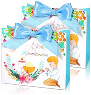 Dizionario di regali per comunioni 12 pezzi - Blu - Dono per ospiti - Sacchetti per feste - Dolci golosi - Confezione regalo